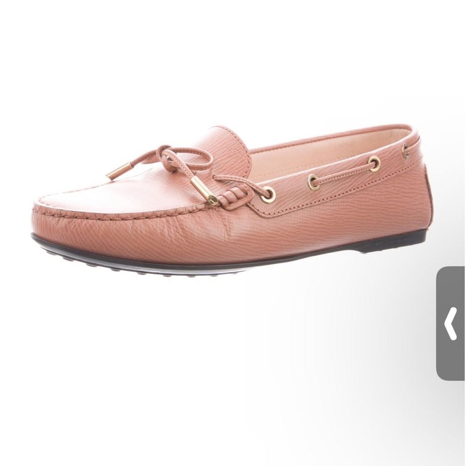 TODS Leather Gomino Driving Loafers Tan Sz 39