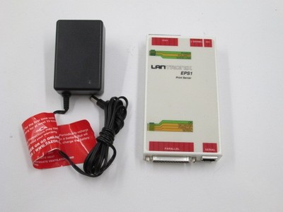 Lantronix EPS1 Print Server w/ AC Adapter