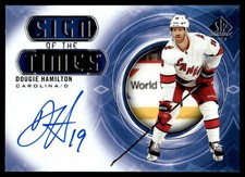 2020-21 SP Authentic Sign of the Times Dougie Hamilton Auto #SOTT-DH