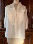 Beautiful 1920s Silk Blouse Blouse Fully Handmade
