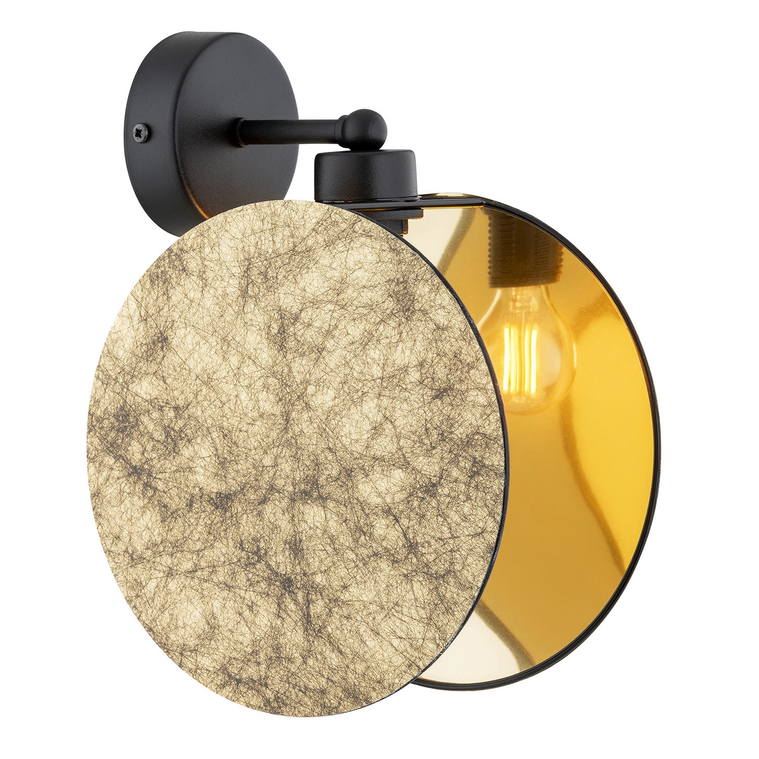 Offerta Applique 1 Luce Nut Acciaio Marmo Bianco - Design Moderno a Prezzo Outlet