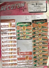 NOS 32 Recoton Phoneedles Osmium & Nylon Tipped Phonograph Needle  Store Display