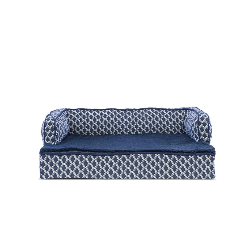 Furhaven Cooling Gel Dog Bed For Medium/Small Dogs W/ Removable Bolsters