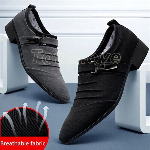 Wedding Shoes Men Business Canvas Dress 