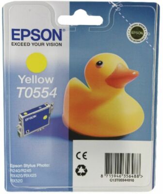 Epson T0554 Yellow Yellow Ink for Stylus Photo R240 R245 RX420 RX425 RX520 2024