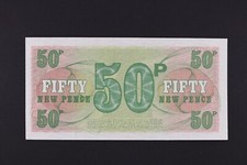 British Armed Forces 50 New Pence 6th Series Special Voucher