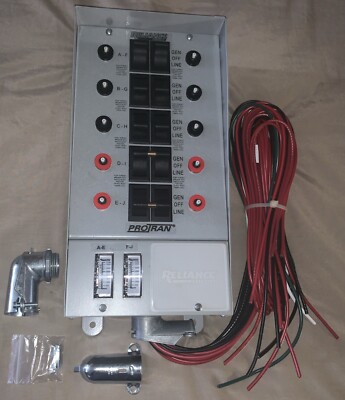Reliance Controls 31410C Pro/Tran Generator Transfer Switch 30 Amps 125/250 VAC