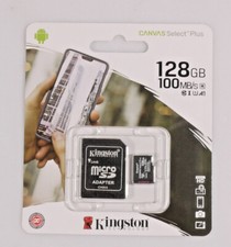 PRL KINGSTON 128GB 100MB/S MICRO SD XC1 SDCS2 ADAPTER CANVAS MEMORY CARDS