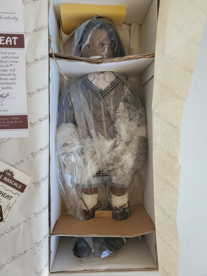 The Little Rascals Buckwheat Fine Porcelain Doll 1993 The Hamilton