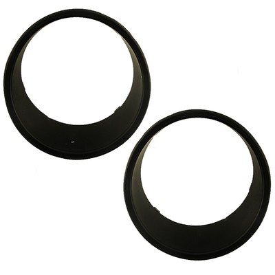 Black Headlight Headlamp Trim Bezels Set Fit For Jeep Wrangler JK 2007-2018