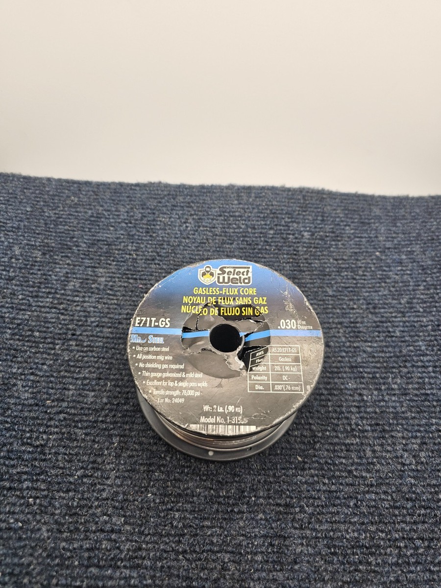 Select Weld Gasless-Flux 2lb. Core Welding Wire E71T-GS, .030 Dia