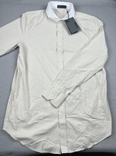 G/FORE Men  s Dress Shirt Modern Spread Collar Skull and Bones Size Medium NWT