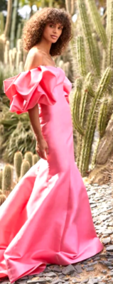 strapless open back dress Metallic Raffia Dress | MONIQUE LHUILLIER main image 0