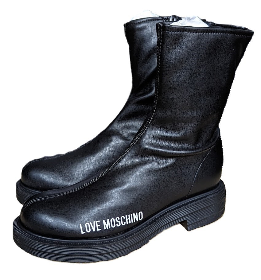SAOLA Love Moschino calzino stivali ELASTICIZZATI suola grossa taglia 37 Running big