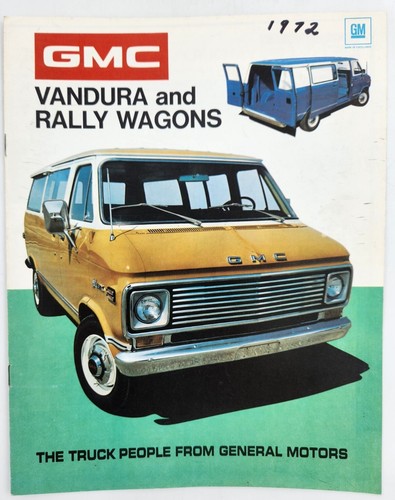 1972 GMC Vandura Sales Brochure Rally Wagon Retro Vintage Original 1970s