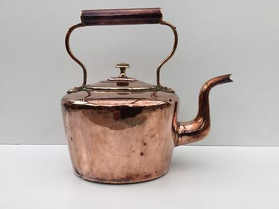 Kupfer und Messing Vintage Wasserkocher 4 Teile