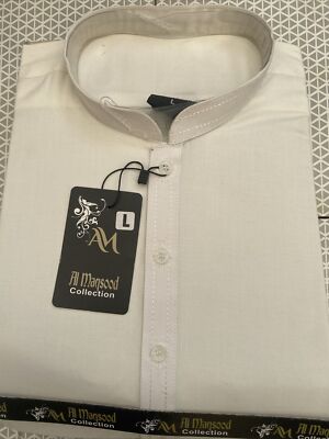 Herren Shalwar Kameez groß halb weiß Farbe Wash&Wear Material 
