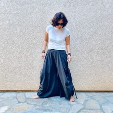 Handmade Harem Drop Crotch Lounge Wide Legged Pants Boho Hippy One Size New