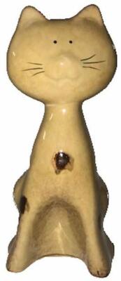 Best West Home Decor for Cat Lovers 6.5'' Spotted Siamese Ceramic Figurine w Tail