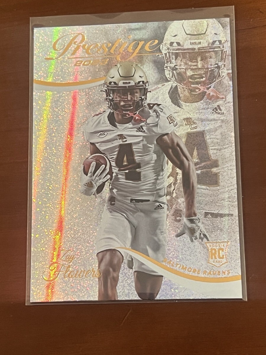 Zay Flowers Rookie 2023 Panini Prestige Sparkle Parallel #390 (NM