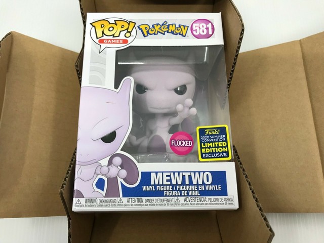 Funko Pop! Pokemon: Mewtwo Flocked SDCC 2020 Shared Sticker Exclusive | eBay