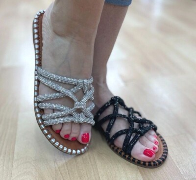 Jessica Simpson Briellea2 Rhinestone Flat Dress Sandal Choose Sz/Color |  eBay