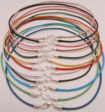 Surfer Choker Necklaces with Silver Lobster Clasp - 2mm Cotton Cord -Made in USA