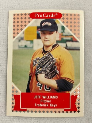 1991 Tomorrow's Heroes Baseball Card#010-Jeff Williams, Frederick Keys
