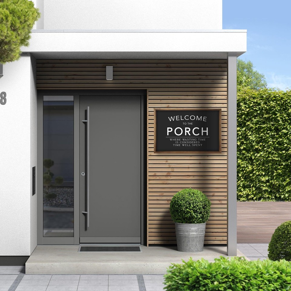 To Our Porch Sign Wooden Front Porch Wall Decor Outdoor Rustic