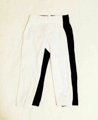 Easton Girls' Zone Softball Pant Youth S M L XL Black White A164364