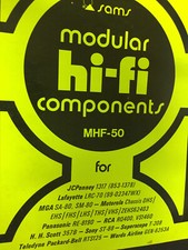 MHF-50 SAMS HI-FI  PHOTOFACT JC PENNY LAFAYETTE MGA MOTOROLA PANASONIC RC    NOS