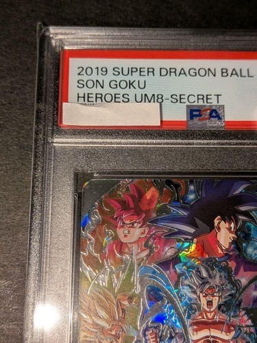 PSA 10 SUPER DRAGON BALL HEROES UNIVERSE MISSION 8 SON GOKU HEROES UM8-SEC 2019 - Picture 3 of 12