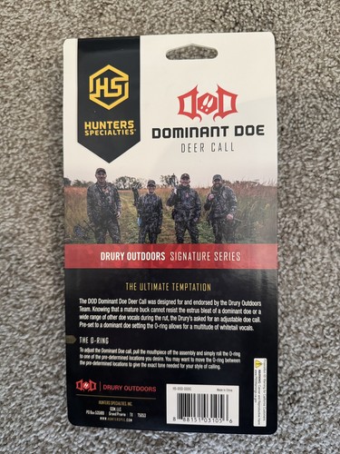 Drury Outdoors Signature Series Hunters Specialties - Dominant Doe Deer Call - Picture 2 of 2