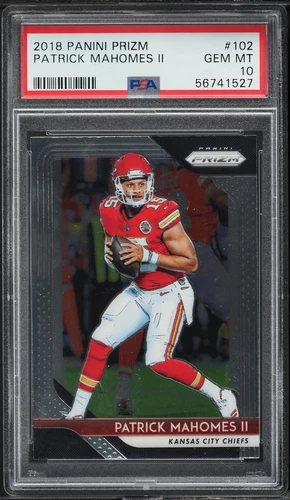 2018 Panini Prizm #102 Patrick Mahomes II PSA 10 GEM MINT