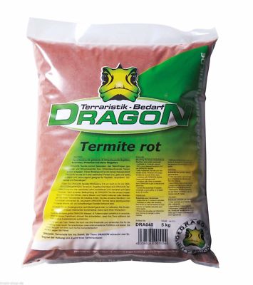 Terrariensand Termite - Grabfähiger lehmhaltiger Bodengrund - Farbe: Rot -  5Kg