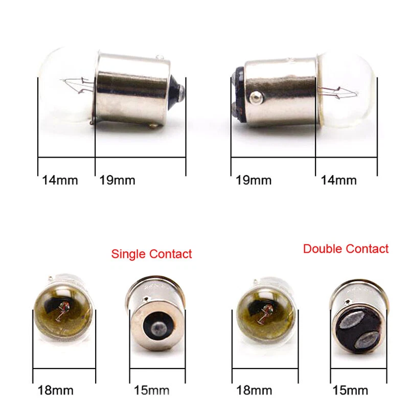 Indicator Light Bulb B15 Round Head 6V 8W/12V 5W/12V 10W/24V 5W/24V 10W/30V5-10W - Image 3 of 4