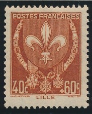 TIMBRE FRANCE 527** Lille Armoiries  neuf sans charnière 1941