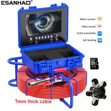 Sewer Camera Borescope Inspection Camera 50m 9inch 512hz Pipe Endoscope Camera