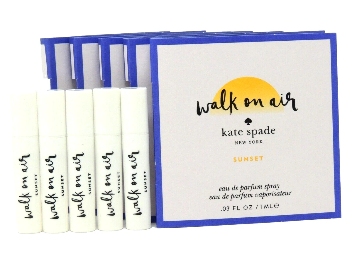 KATE SPADE WALK ON AIR SUNSET EDP 1.0ml .03oz x 5 PERFUME SPRAY SAMPLES