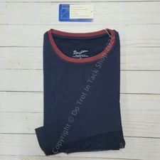 Tailored Sportsman ICEFIL Long Sleeve T-Shirt - Navy/Cranberry