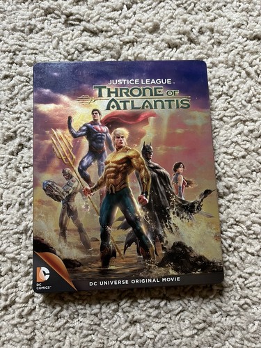 Justice League Throne of Atlantis DC Universe Bluray/DVD Steelbook SCRATCHED UP