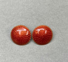 Norwegian style European silver 830 enameled earrings