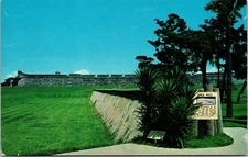 Cubo Line National Monument Landmark St Augustine Florida FL Postcard Unused UNP