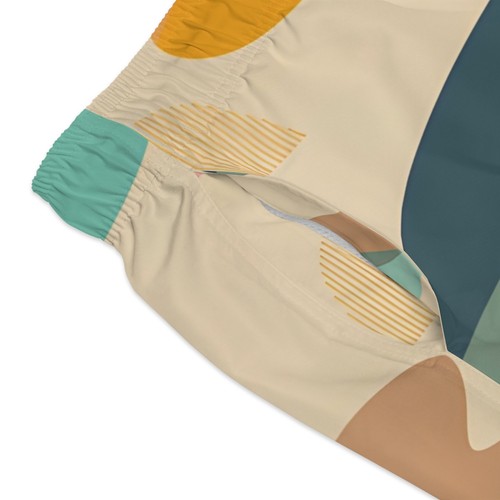 Seaside Retro Swim Trunks Men’s Beach Shorts Summer Surf Wear Colorful Quick Dry - Picture 7 of 7