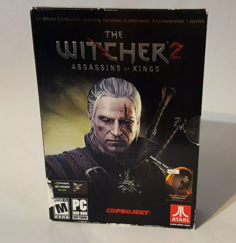 THE WITCHER 2 Assassins of Kings PC DVD-ROM Box Set Disc Perfect Condition  + Map