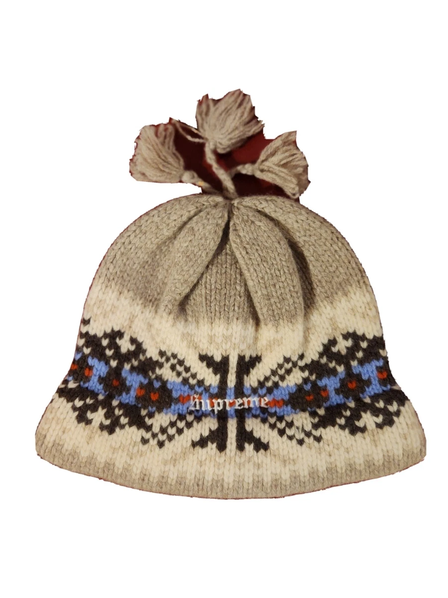 Supreme Tassel Beanie Tan Knit Hat Winter Cap FW22 One Size Brand