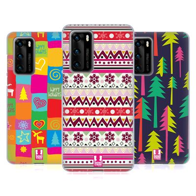 HEAD CASE DESIGNS HIPPIE XMAS SOFT GEL CASE FOR HUAWEI PHONES 4