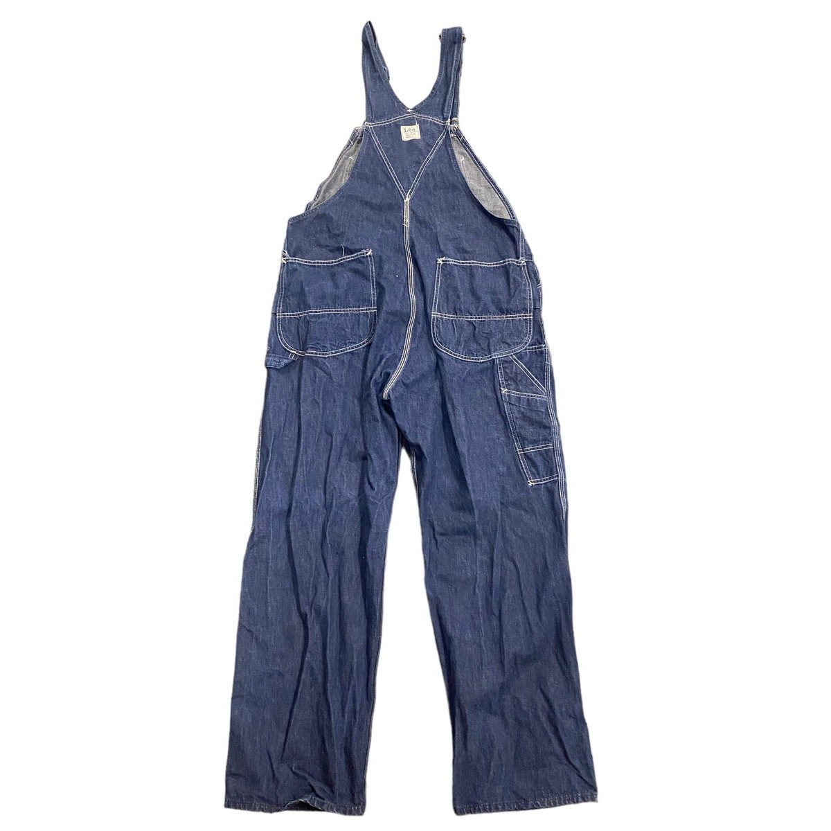 Vintage Lee Denim Union Made USA Overalls Adult Size 38x30 Work Wear