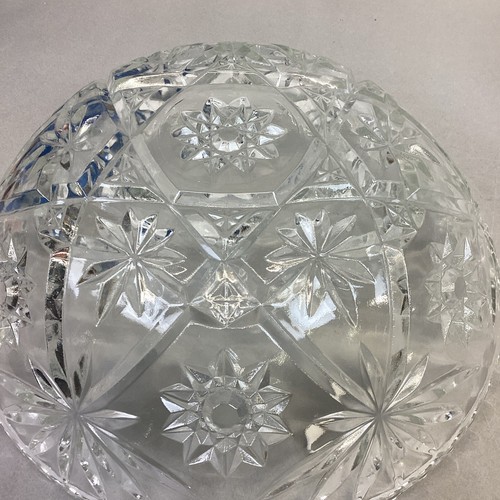 Set Of 2 Vintage Anchor Hocking Star Of David Glass Salad Fruit Bowl - Picture 5 of 19