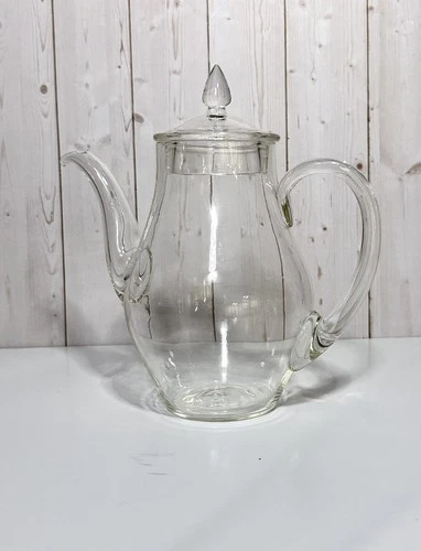 Antique PYREX 1920s 2 Cup Glass Teapot w Lid Very Rare